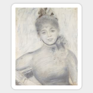 Portrait of Severine by Auguste Renoir Sticker